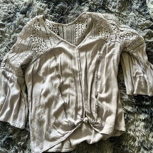 Boho lace knit Women's Top